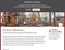 Tablet Screenshot of fabrikmuseum-roth.de